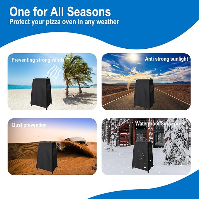 Ninja Woodfire Outdoor Grill Cover,with Pockets,Fit for Ninja Stand OG701/OG751/OG850/OG951, Grill Cover