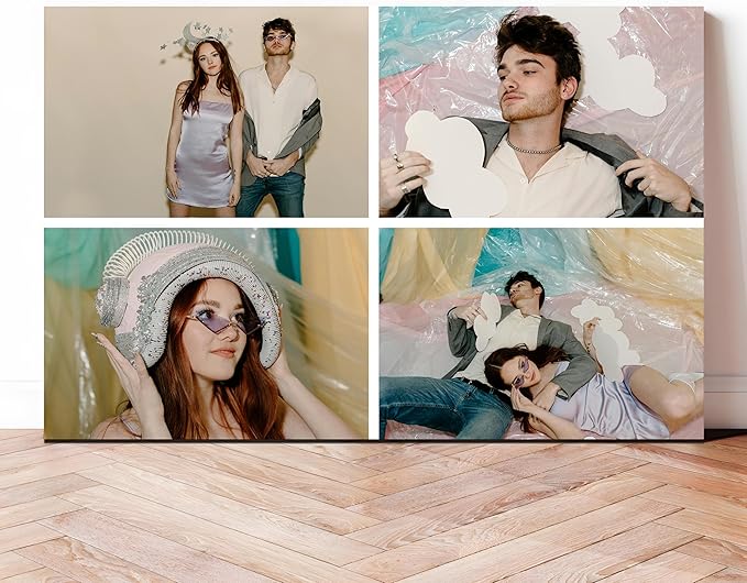 MAZUKO Personalized Custom Canvas Prints - Photo On Canvas Picture Gifts Photo Prints Canvas Personalized Wall Art Ideal for Home Decor (S4)