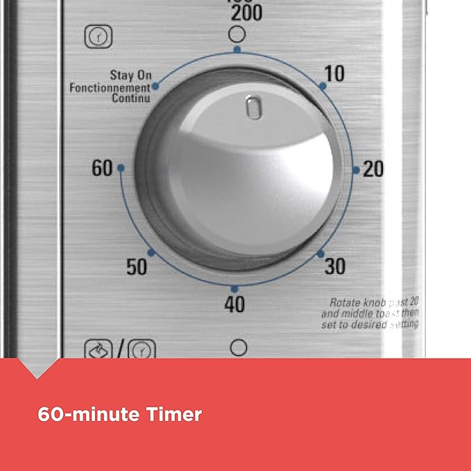 BLACK+DECKER Crisp 'N Bake Air Fry Countertop Convection Toaster Oven, XL Capacity, 8-Slice, 5-in-1, Fits 9” x 13” pan,12” Pizza, 60-Min Timer, Bake, Broil, Air Fry, Toast, Keep Warm, Stainless Steel