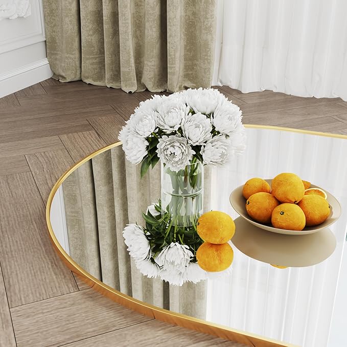 Gold Mirror 34"x76",Nano Glass Large Mirror Full Length, Gold Mirror Full Length,Tall Mirror Full Body