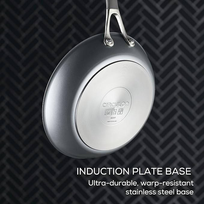 Circulon A1 Series with ScratchDefense Technology Nonstick Induction Frying Pans/Skillet Set, 8.5 Inch and 10 Inch - Graphite, Skillet Set (8.5" & 10")