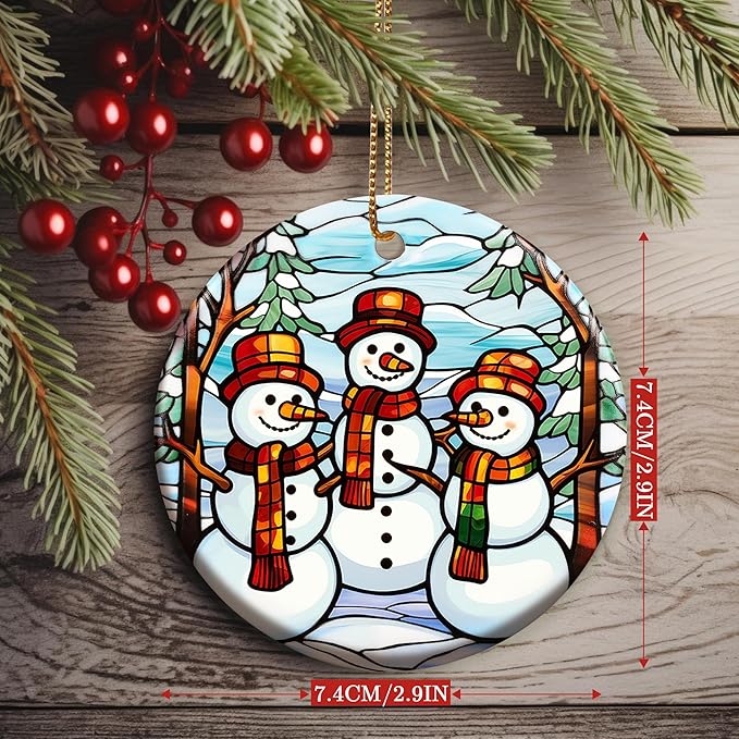 Christmas Ornament, Snowman Ornament, Christmas Decorations for Tree, Heirloom Keepsake, Gift Idea