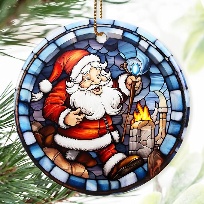 Christmas Ornament, Santa Claus Ornament, Christmas Decorations for Tree, Heirloom Keepsake, Gift Idea