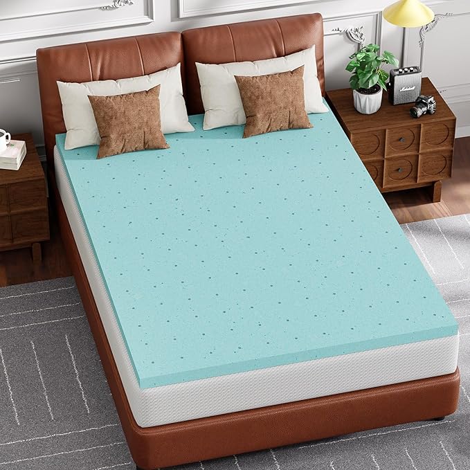 FDW 8 inch Full Mattress Gel Memory Foam Mattress for Cool Sleep,Medium Firm with 2 Inch Gel Memory Foam Topper Set/,Pressure Relief,CertiPUR-US Certified (Full)