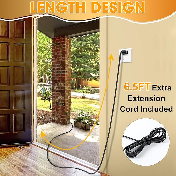 LED Outdoor String Lights 36FT Patio Lights with 13 Shatterproof S14 Replaceable Bulbs(1 Spare), Outside Hanging Lights Waterproof for Porch, Deck, Garden, Backyard, Balcony, 2700K Dimmable