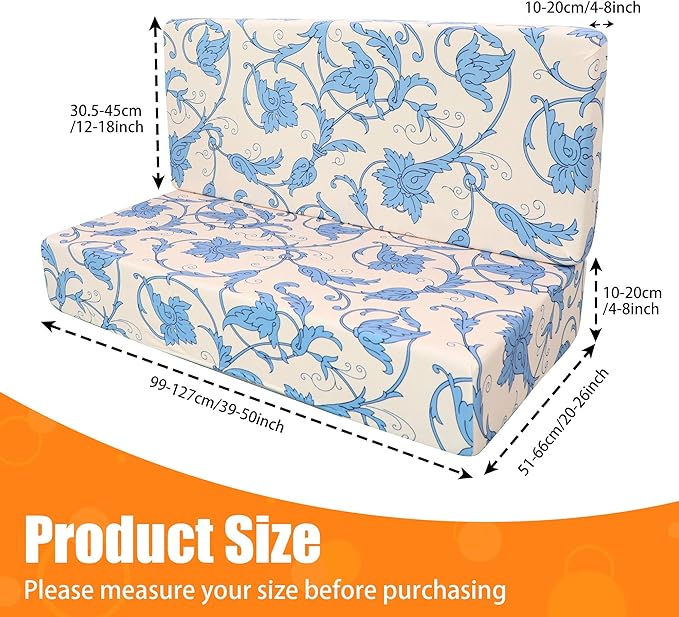 Rv Dinette Cushion Covers,Printing Stretchable Camper Cushion Cover,RV Cushion Slipcover,Rv Couch Cover Replacement for RV Camper Car Bench,2 Backrest Covers and 2 Bench Covers (Convallaria Majalis)