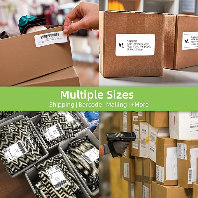 Compatible 4.07" x 6.4" Die-Cut Large Labels Replacement for DK-1247 Shipping Address Compatible with Brother QL-1110NWB Label Printers (12 Rolls + 1 Frame, 180 Labels/Roll)