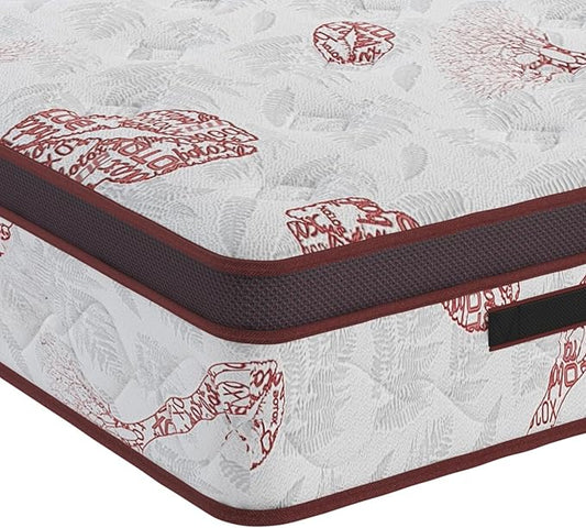 Sweet Home Stores Aura 13" King Hybrid Mattress – Medium Firm Feel, Memory Foam Comfort Layer, CertiPUR-US® Certified, Fiberglass-Free, Made in USA, Premium Bed in a Box for Restful Sleep