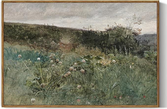 InSimSea Framed Canvas Wall Art Vintage Decor, Rustic Wall Art Room Decor, Classical Paintings Farmhouse Large Prints for Home Kitchen Bathroom Decoration, 16"x24"