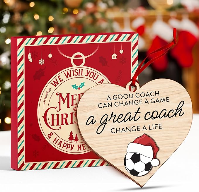 Soccer Ornaments for Christmas Tree - Perfect Soccer Gifts for Boys and Girls, Ideal Ornaments for Soccer Players and Coaches, 2025 Soccer-Ornament for Christmas Decoration