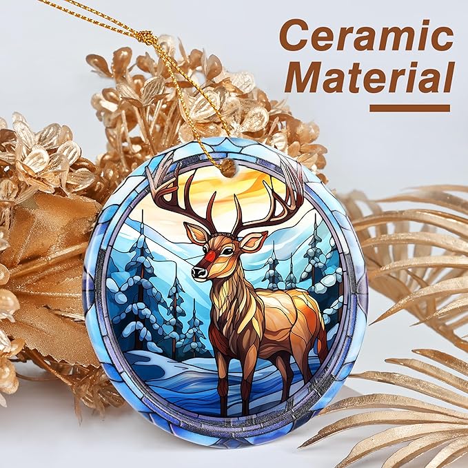 Christmas Ornament, Elk Ornament, Christmas Decorations for Tree, Heirloom Keepsake, Gift Idea