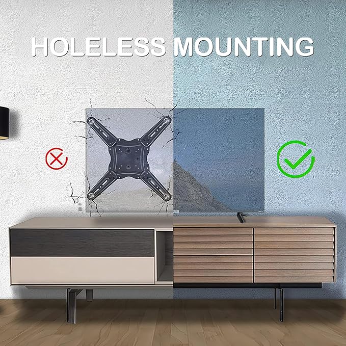 HOMSFOU 2 Pcs Universal TV Stand, TV Stand Mount, Base Table Stand, Universal Tabletop, Tv Mount Stands with Screws