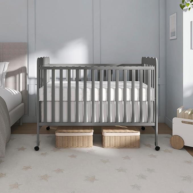 Dream On Me Carson Classic 3-in-1 Convertible Crib in Steel Grey