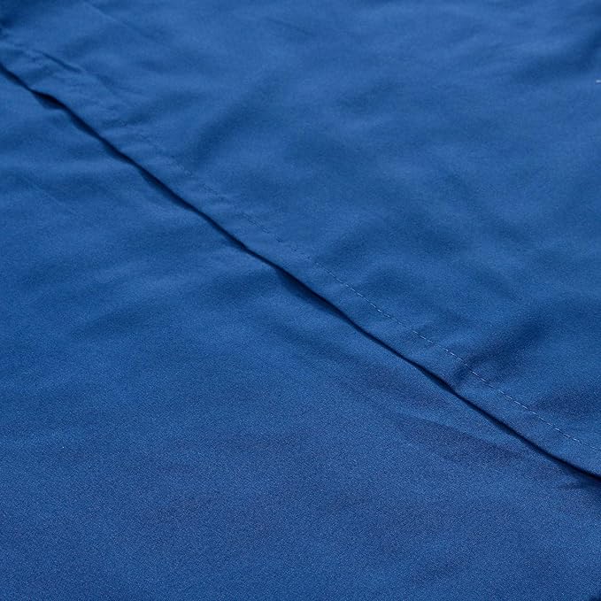 NEWLAKE Quilted Cotton Bed Pillowcases,Blue Classic Bohemian Pattern, 2 Pieces, 20x36 Inch