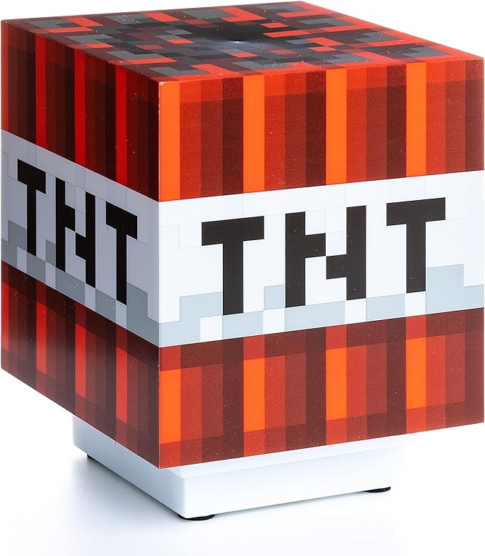 Official Minecraft TNT Light with Game Sounds - Handheld Night Light & Fun Toy for Kids