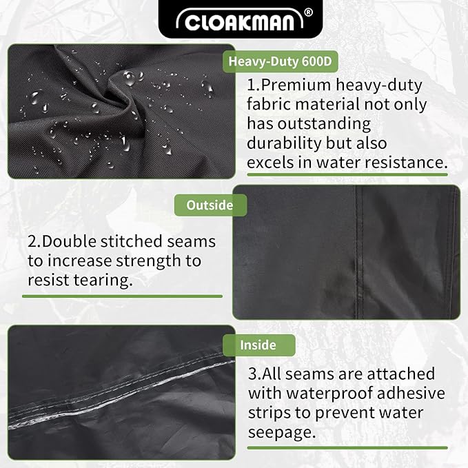 Premium Heavy-Duty Series Pit Boss Memphis Ultimate Grill Cover and Smoke Hollow PS9900-SY18 DG1100S 4in1 Combo Grill Cover GC7000