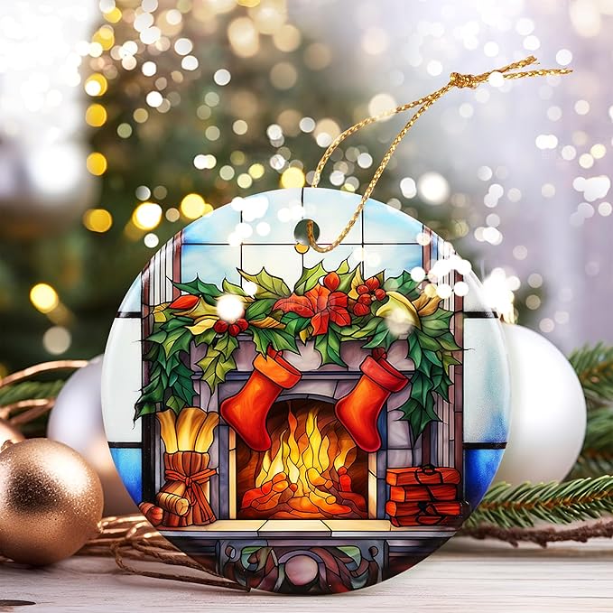 Christmas Ornament, Stocking Hanger Ornament, Christmas Decorations for Tree, Heirloom Keepsake, Gift Idea