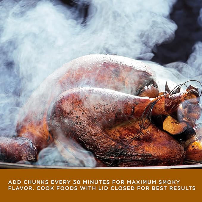 Fire & Flavor Maple Wood Chunks for Smoking and Grilling - All-Natural, Long-Lasting with a Mildly Sweet Flavor - Large Chunk Wood Chips for Smokers