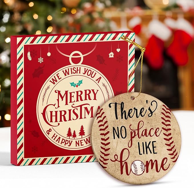Baseball Ornaments for Christmas Tree - Ideal Sports Ornaments for Boys, Christmas Baseball Decor, Mini Baseball Ornament for The Festive Season 2025, Perfect Sport Gifts for Player