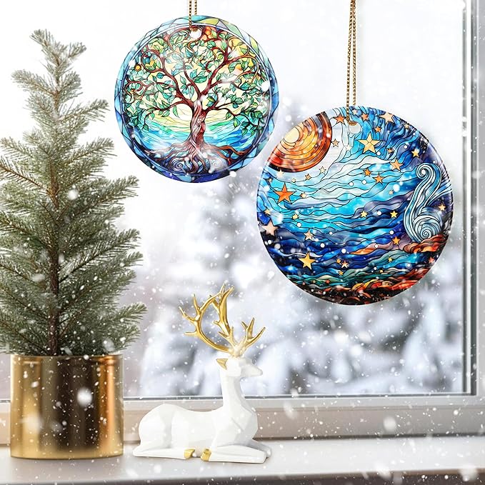 Christmas Ornament, Van Gogh Starry Night Ornament, Christmas Decorations for Tree, Heirloom Keepsake, Gift Idea