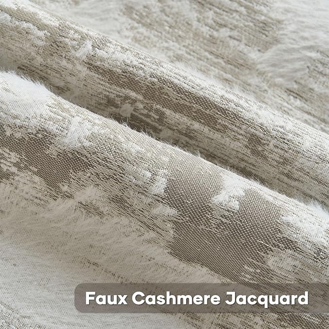 FUTEI Grey White Decorative Throw Pillow Covers 18x18 Inch Set of 2,Soft Faux Cashmere Jacquard - Textured & Cozy Cushion Case,Modern Home Decor for Couch Bed Living Room