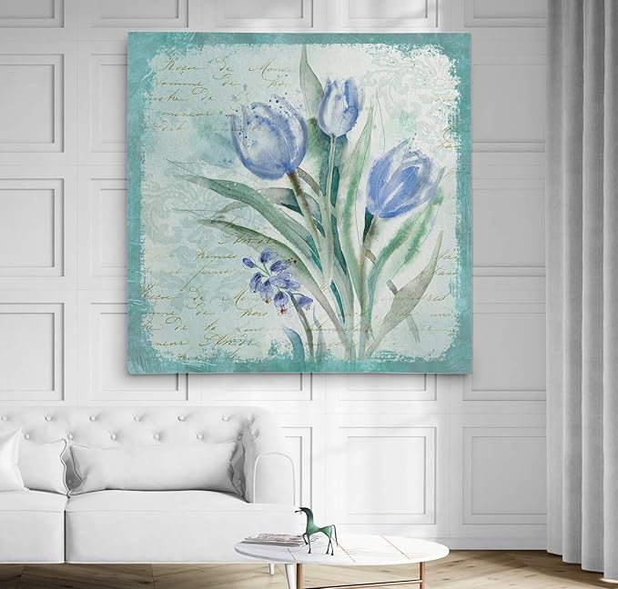 Wexford Home Tulip Medley - Premium Gallery Wrapped Canvas Art Print, 16X16,