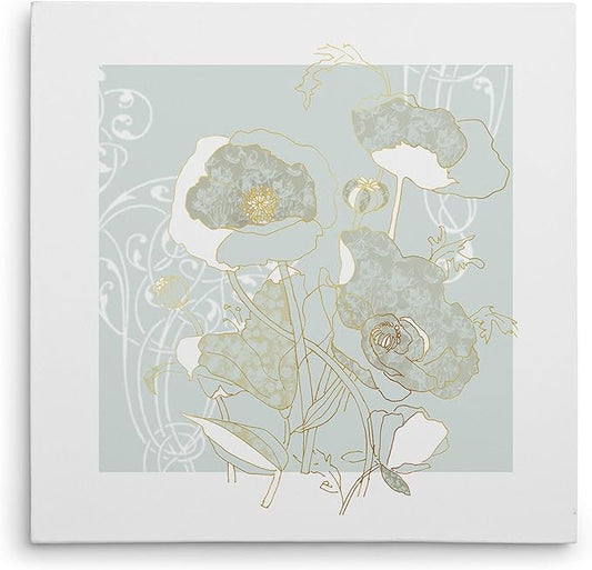 Wexford Home Filigree Floral Gallery Wrapped Canvas Wall Art, 24x24 (HAC17-18247-2424)