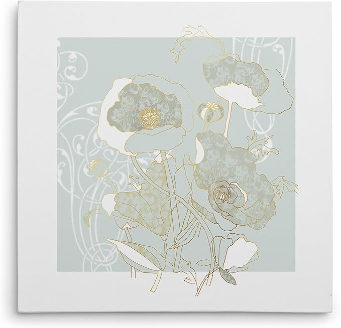 Wexford Home Filigree Floral Gallery Wrapped Canvas Wall Art, 32x32 (HAC17-18247-3232)