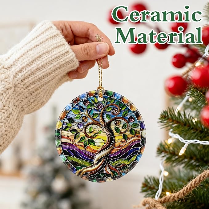 Tree of Life Ornament | Christmas Ornaments, Christmas Decorations, Hanging Ornaments for Tree, Holiday Decor Gifts | Tree of Life Gifts for Friend, Family,Women | Gift Exchange Ideas