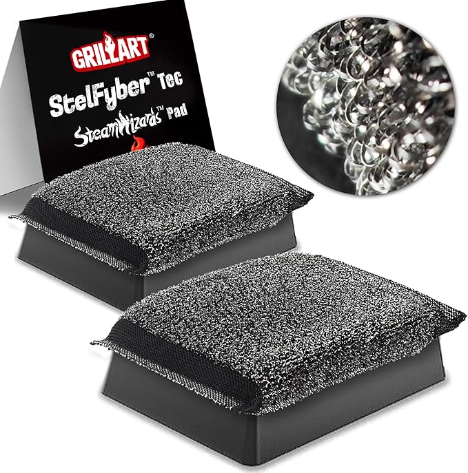 GRILLART Grill Brush Bristle Free Replacement Head - 2PCS