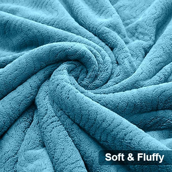 Ultra Soft 8 Piece Textured Bath Towel Set for Bathroom Shower Pool, Kitchen, Quick Dry, Lightweight Highly Absorbent - 2 Oversized Bath Towel Sheets, 2 Hand Towels, 4 Washcloths