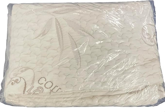 FoamRush 3" x 35" x 79" Bunk, Soft, Fitted, Zippered Mattress Cover Replacement, Premium Cotton, Waterproof, Non Skid Bottom, Mattress Pad Cover, Mattress Not Included