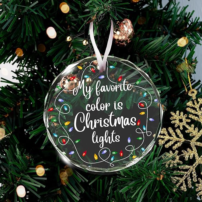 Unique Christmas Ornaments - Fun and Funny Xmas Tree Ornaments for Kids and Adults, 2025 Edition Light up Christmas Decorations, Single and Unique Ornaments for Hilarious Xmas Celebration