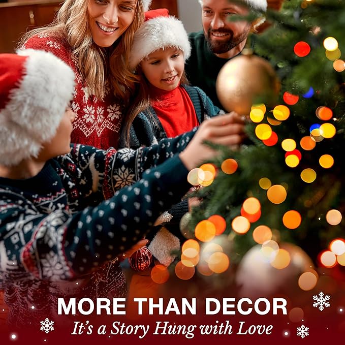 Highland Cow Ornament - Festive Cow Ornaments for Christmas Tree Decorations, Uniquely Designed Cow Ornaments for Christmas Tree, Charming Ornament Gift for Holiday