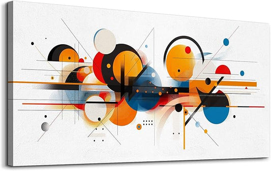 hyidecorart Large Wall Decorations For Living Room Wall Art For Bedroom Line Color Block Abstract Pictures Artwork Hang Pictures For Office Decor Hotel Canvas Prints Art Modern Home Decorations