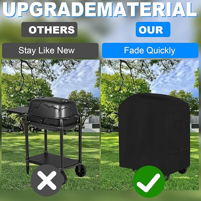 PK 300 Grill Cover,Heavy Duty 600D Oxford Covers for PK300 Grill and BBQ Smoker, Waterproof Dustproof UV Resistant Anti-Fading,Black, 35 * 15 * 32in