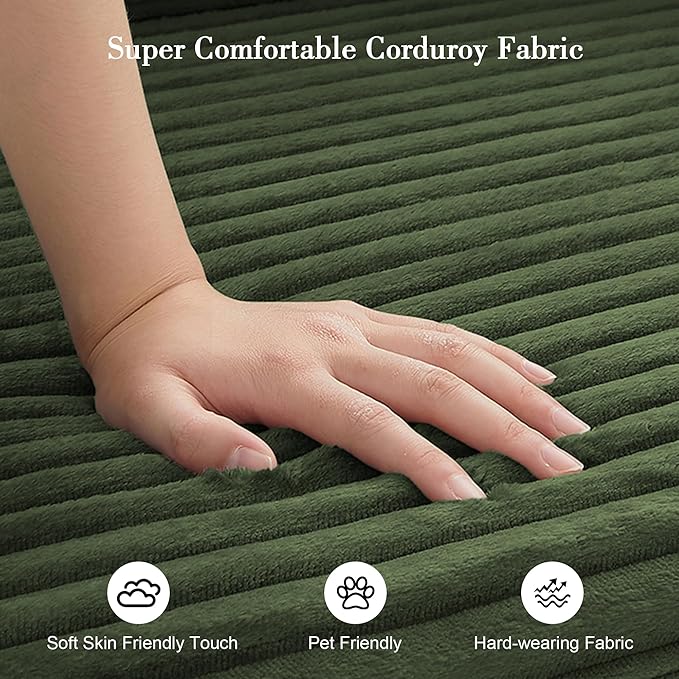 Sectional Boneless Couch Convertible Sofa Bed,78'' Modular Sectional Sleeper Sofa with Removable Armrests & 3 Pillows,Small Floor Couch No Assembly Needed for Living Room, Office, Bedroom,Light Green