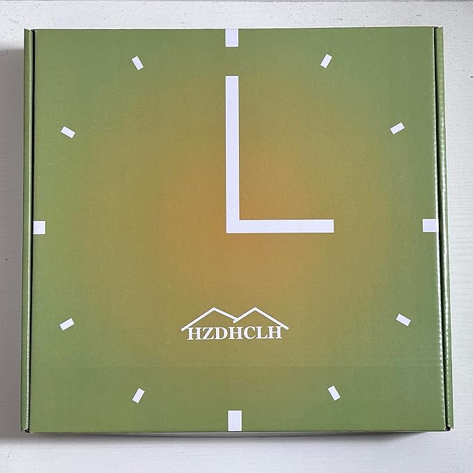 HZDHCLH Modern Quartz Wall Clocks Battery Operated,12 inch Silent Non Ticking 3D Numbers Round Clock for Wall, Green Wall Clock for Kitchen Bedroom Living Room Office Classroom Decor