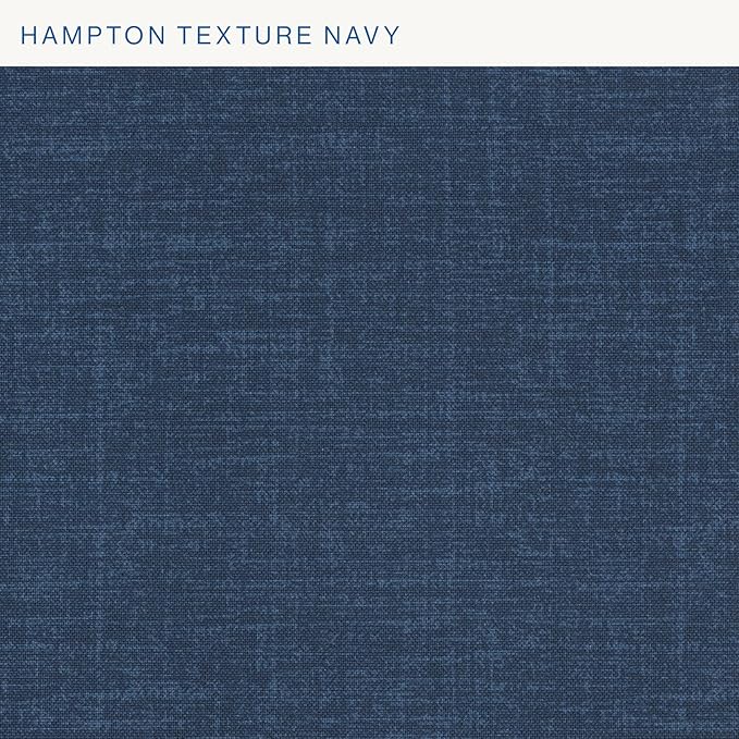 Honeycomb Outdoor Essentials Set of 2 Square Seat Pads, 19 x 19, Hampton Texture Navy Dining Chair Cushions for Patio Furniture