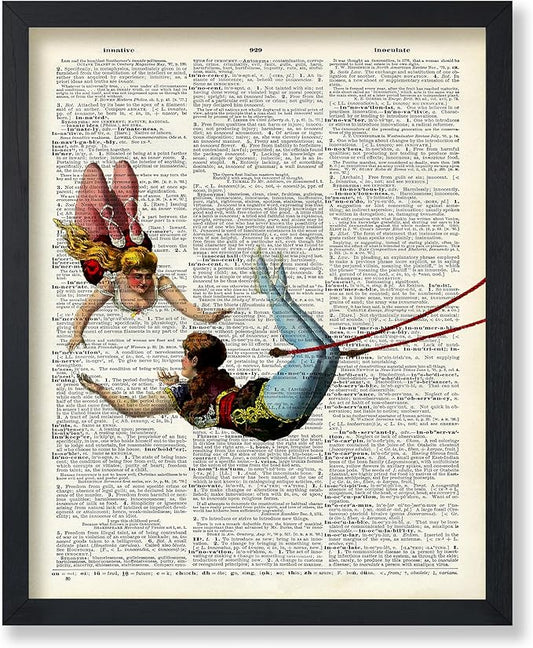 Poster Master Dictionary Art Poster - Acrobat Print - Circus Art - Entertainment Art - Gift for Men, Women & Performer - Chic Decor for Living Room, Bedroom, Dorm or Office, 18x24 Unframed Wall Art