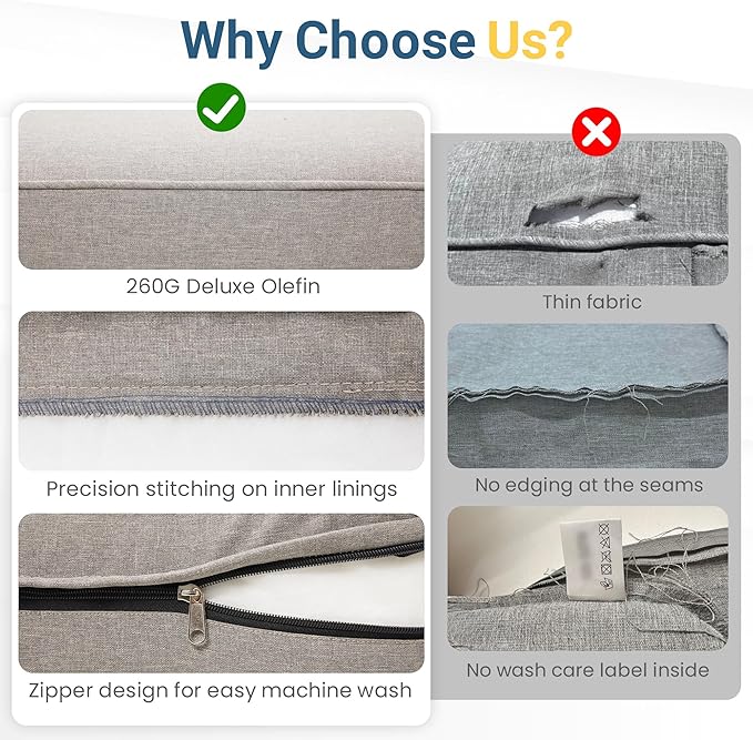 Wisteria Lane Patio Furniture Metal Loveseat, Metal Outdoor Chairs with Upgraded Cushions, All-Weather Outdoor 2 Seats Sofa Couch for Balcony, Garden, Deck, Backyard, Khaki