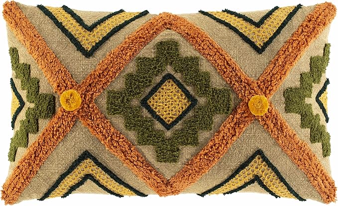 Hauteloom Skibbereen Decorative Throw Pillow - Sofa Couch Cushion Cover - Orange