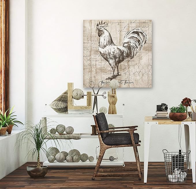 Wexford Home Filigree Floral I Gallery Wrapped Canvas Wall Art, 40x40,