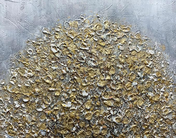 Yotree Paintings, 24x48 Inch Paintings Oil Hand Painting Blue-gray Tree Painting 3D Hand-Painted On Canvas Abstract Artwork Art Wood Inside Framed Hanging Wall Decoration Abstract Painting