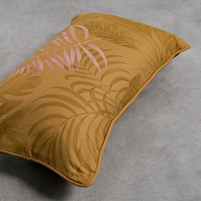 Maison d' Hermine Decorative Pillow Covers 12x20 Inch Rectangle 100% Cotton Throw pillow Covers with invisible Zipper Cushion Case for Living Room Couch, Chair, Sofas, Bedroom, Home (Creole - Caramel)