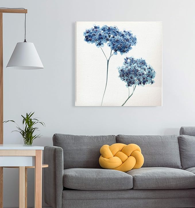 Wexford Home Gorgeous Blue III Gallery Wrapped Canvas Wall Art, 10x10,