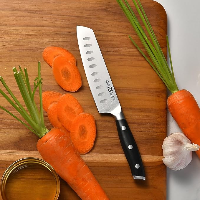 Stahl High Carbon Exclusive German Steel 8 Piece Knife Block Set (Black)