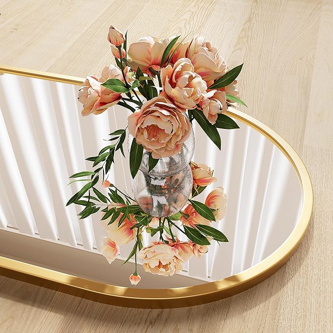 Full Body Mirror,Full Size Mirror,65"x24"Gold Full Length Mirrors,Arched Full Length Mirrors,espejos para dormitorio(Gold)