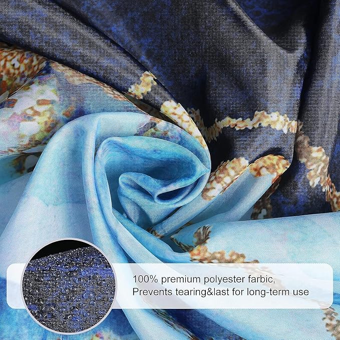 Marble Shower Curtain, Blue Marble Shower Curtain Set, Abstract Luxury Blue Golden Glitter Veins Texture Marble Shower Curtains for Bathroom, Waterproof Fabric, 36 x 72 inches