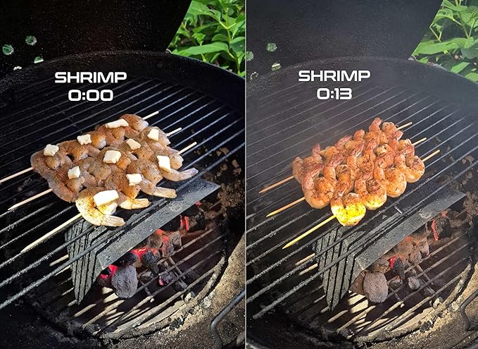 Norsk Designs Kettle Grill Indirect Cooking Kit, 21.5 Inch Stainless Steel Grate & Heat Shield, Fits 22 Inch Weber Grills (and other kettle-style grills with 21.5" grate size)